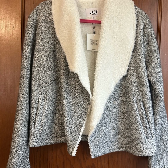 Jack by BB Dakota Women's Gray and Cream Jacket - Picture 1 of 3